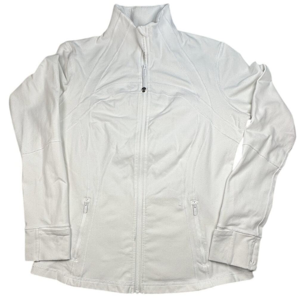 Lululemon Define Full Zip Jacket Back Vent White